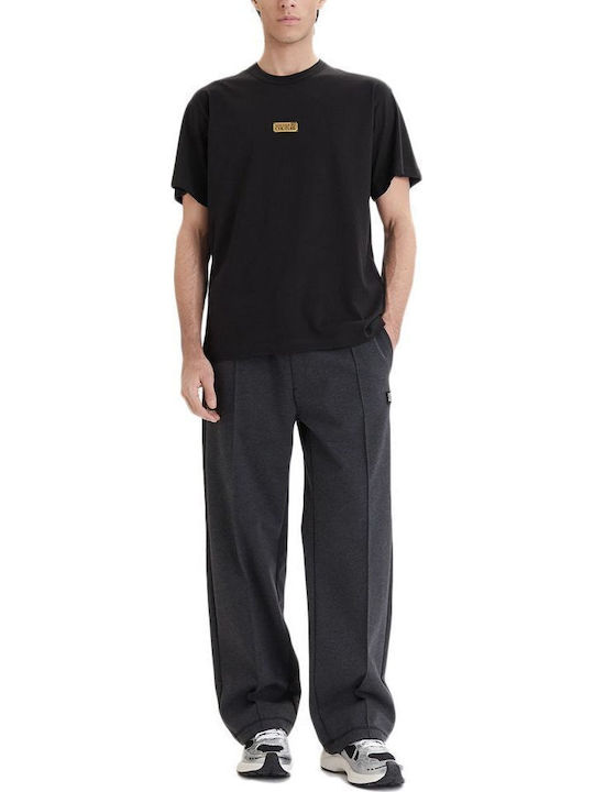Short Sleeve Black Blouse
