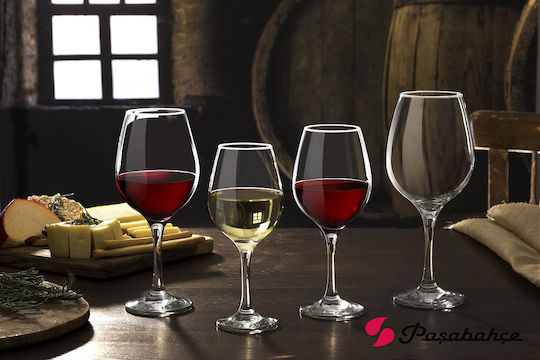Espiel Set of Cocktail/Drinking White Wine Glasses in Honey Colour 3 Pieces