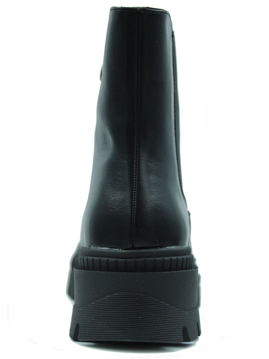 Leather Women's Chelsea Ankle Boots Black