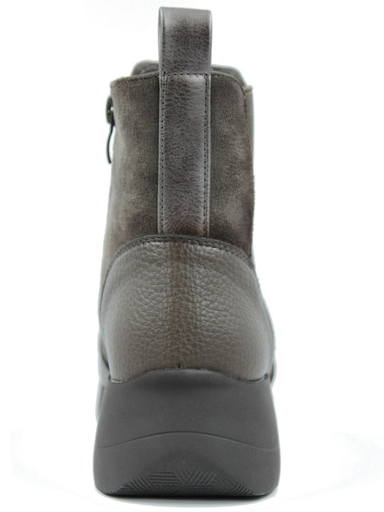 Suede Women's Chelsea Ankle Boots Khaki