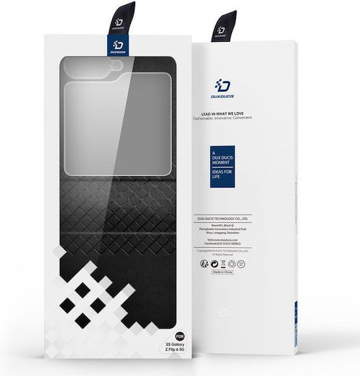 Dux Ducis Bril Задна корица Кожен Розов Galaxy Z Flip