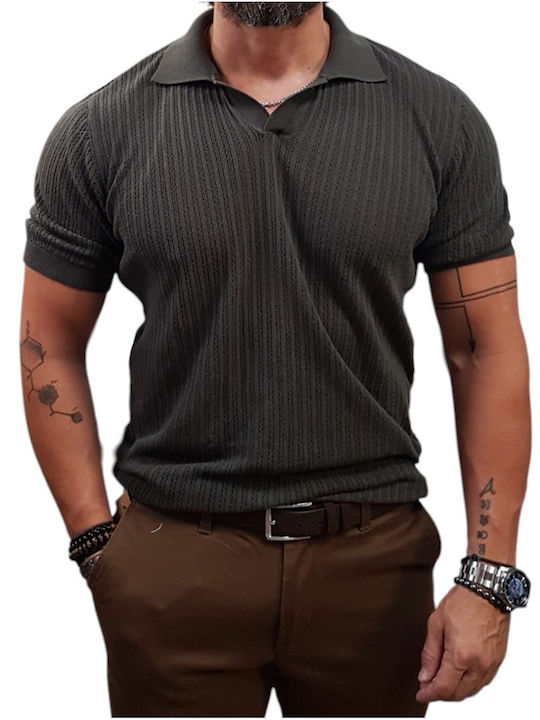 Polo Short Sleeve Blouse Khaki