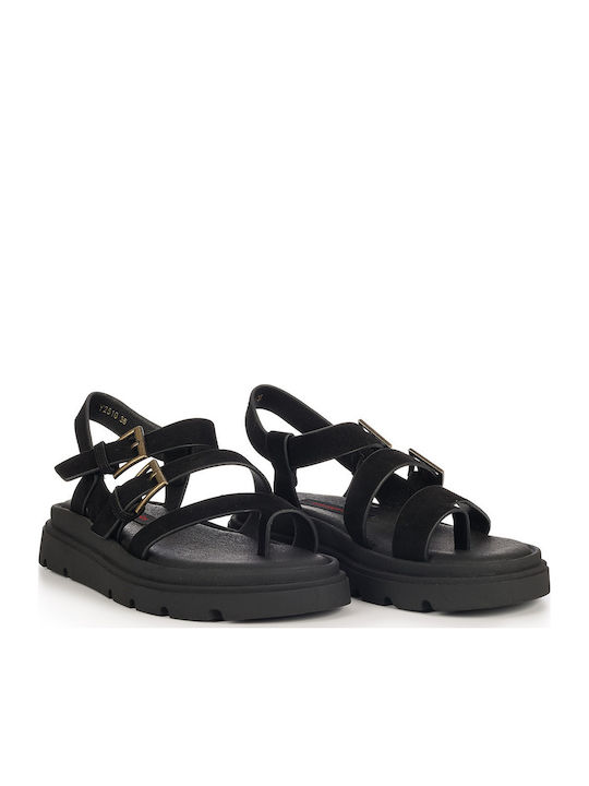 Sommer Damenplattformen Schwarze
