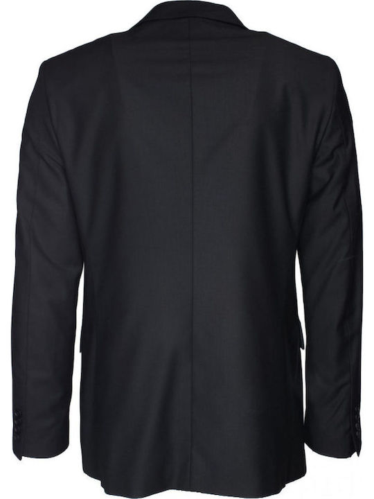 Costum bărbătesc cu croială regular negru