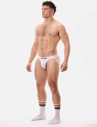 Barcode Berlin Ανδρικό Εσώρουχο Jockstrap Λευκό