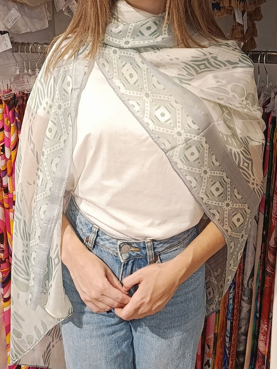 Women's Silk Shawl Grey