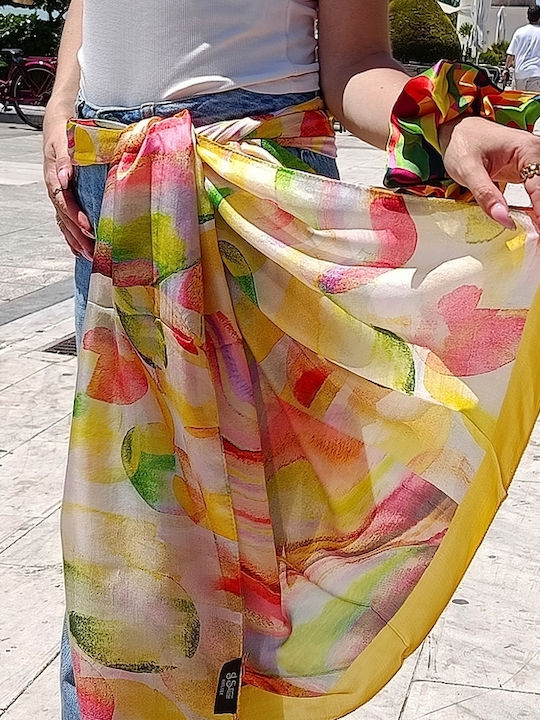 Women's Silk Shawl Multicolour