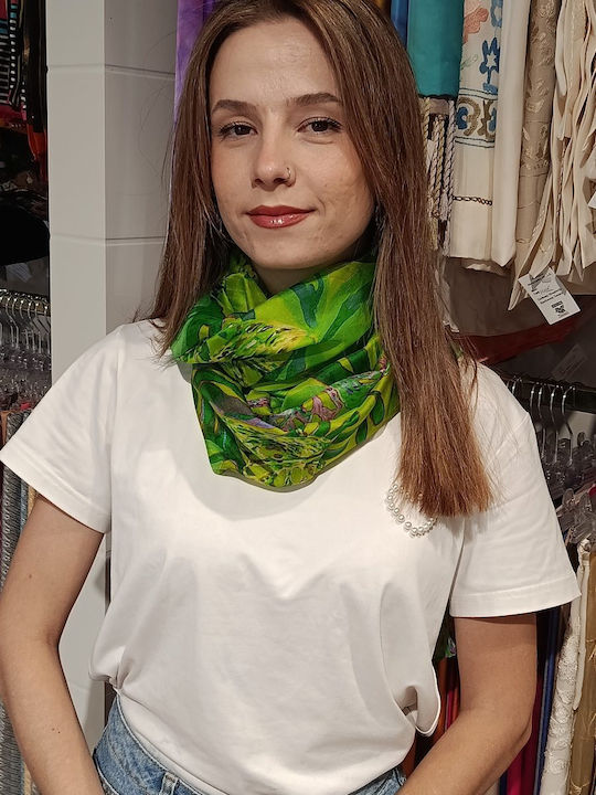 Women's Silk Shawl Green
