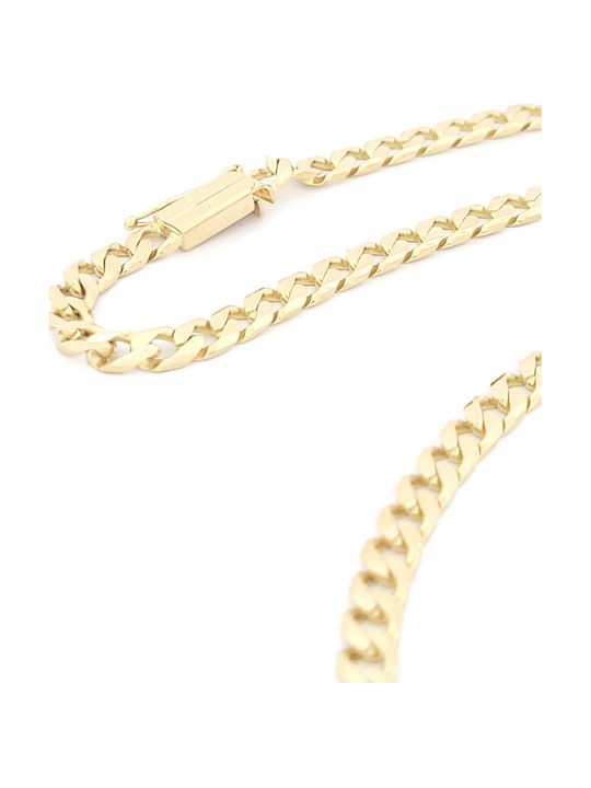 Herren Gold Kette Nacken 14K Länge 54cm