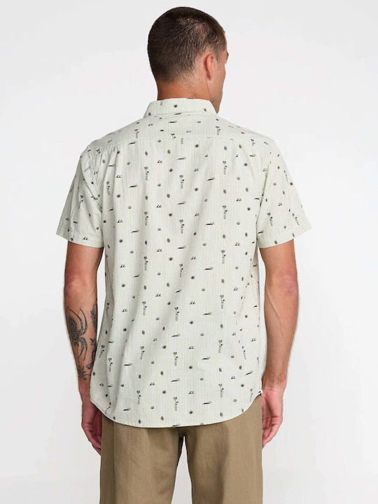 Short Sleeve Linen Shirt Beige