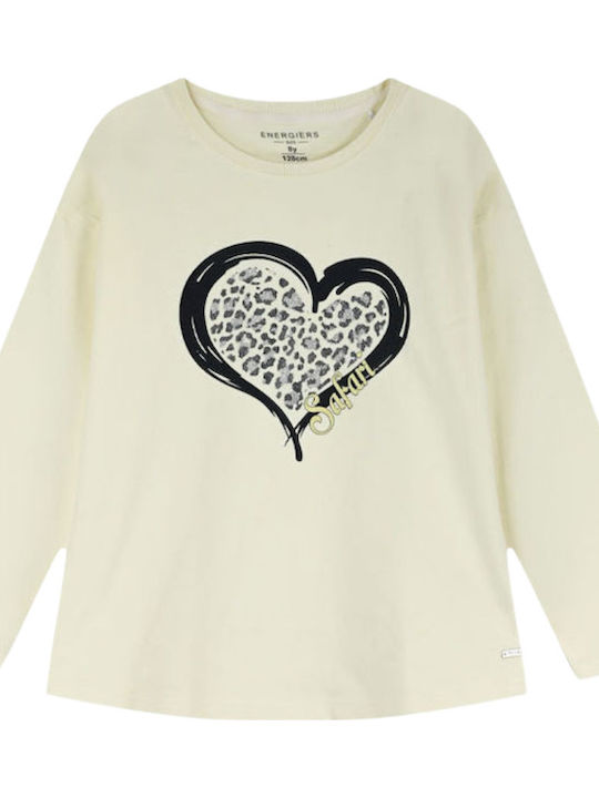 Kids Long-sleeved Blouse Ecru