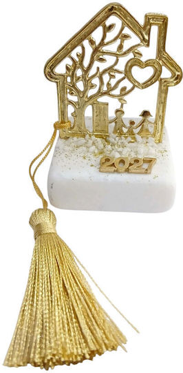 Kalliopi Silver Tabletop New Year's Lucky Charm Home Gold From Stone 2027 5x8cm