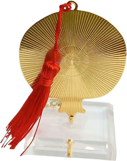 Kalliopi Silver Tabletop New Year's Lucky Charm Pomegranate White Made of Plexiglass 2027 5x10cm