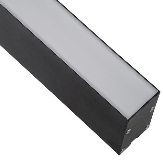 kelvo LED Commercial Linear Ceiling Lighting 72W Warm White IP20 with Adjustable Intensity L120xW7.5xH7.5cm