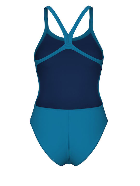 Athletic Swimsuit Blue Cosmo/artic Lime