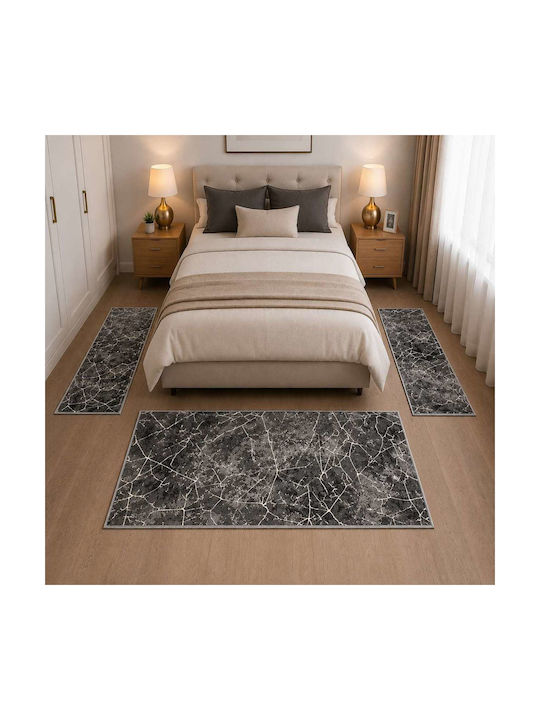 Emporio Collection Modern Schlafzimmer-Teppichsets Samt JHZ-8239-SET 3 Stück