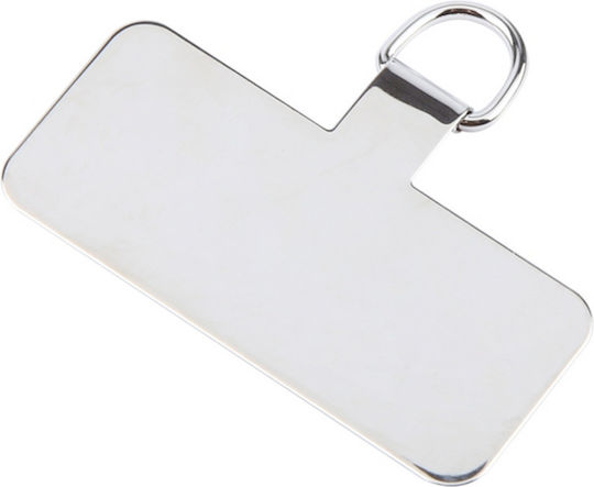 Metal Mobile Phone Lanyard Ring Fixing Gasket Silver