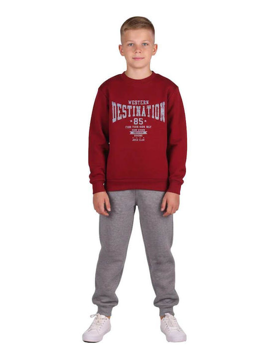 Kids Sweatpants Set Brown