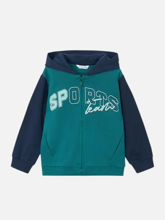Kids Sweatpants Set With Jacket Turquoise 3 Pieces