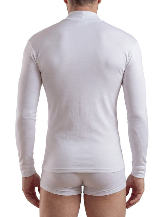Men's Long Sleeve White Undershirt