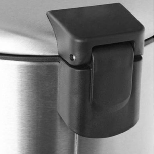Eko Metallic Silver 20L Waste Bin