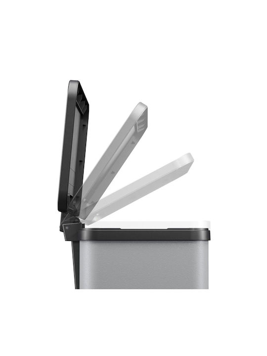 Hailo Plastic Waste Bin with Pedal Grey 14lt