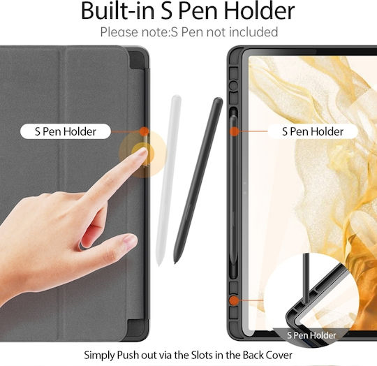 Dux Ducis Domo Series Husă Galaxy Tab S7/S8 Neagră
