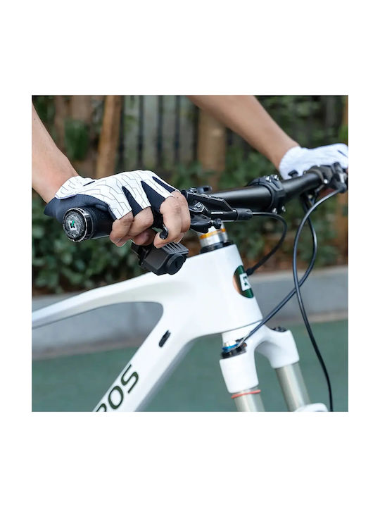 Rockbros Half Finger Cycling Gloves Adults White