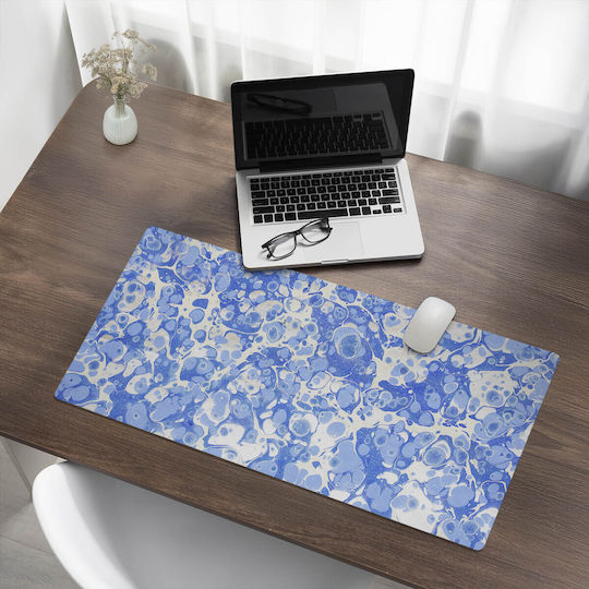 Tulup Schreibtischunterlagen Designer Marmorartige Blasen 90x45 cm