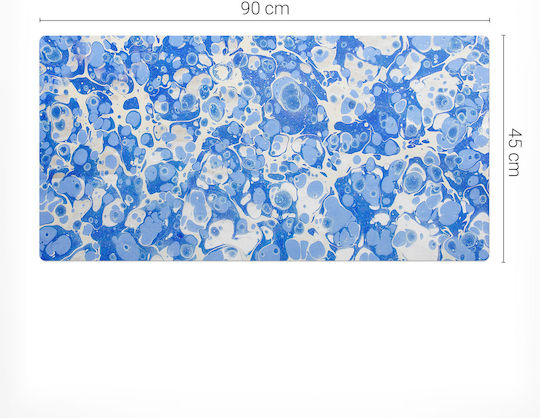 Tulup Schreibtischunterlagen Designer Marmorartige Blasen 90x45 cm