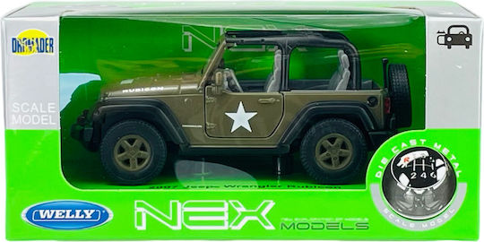 Welly Jeep Αυτοκινητάκι 1:34 Στρατιωτικό