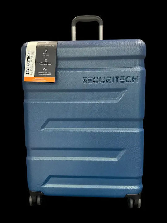 Securitech by Delsey Βαλίτσες Ταξιδιού Σκληρές Μπλε Μέγιστου Ύψους 81εκ. Σετ 3τμχ