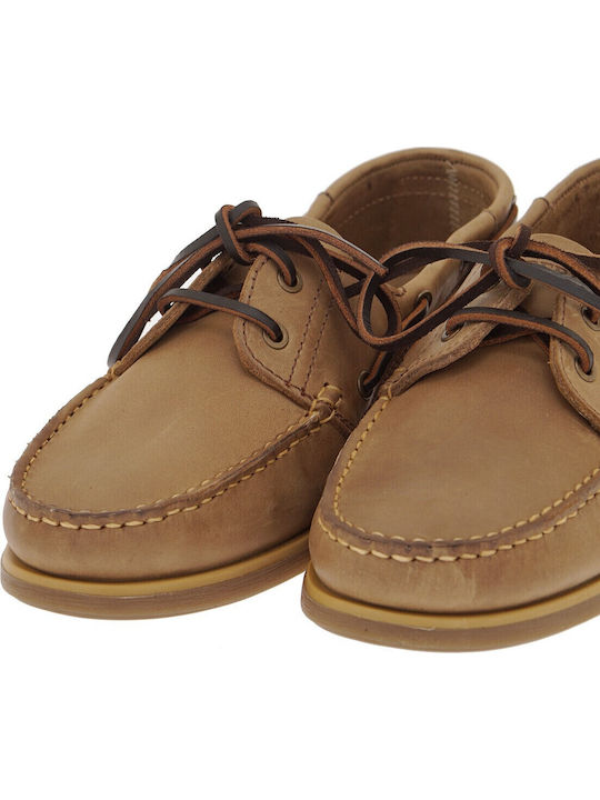 Navigator Δερμάτινα Ανδρικά Boat Shoes σε Ταμπά Χρώμα