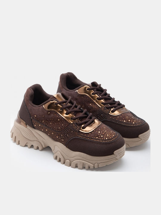 Women's Flatforms Sneakers Dark Brown