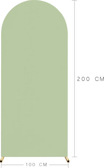 Material Cover Balloon Arch Frame Metal Stand Photos 1x2m Olive Green