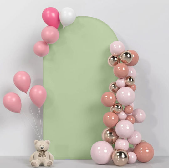 Material Cover Balloon Arch Frame Metal Stand Photos 1x2m Olive Green