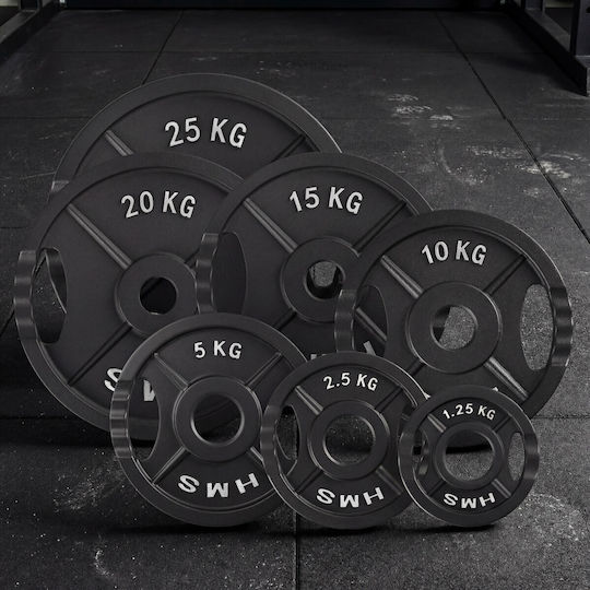HMS Strength Training Plate 1 x 10kg Ø51mm With Handles
