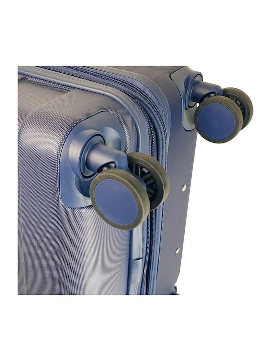Beverly Hills Polo Club Medium Hard Blue Suitcase 65cm Height