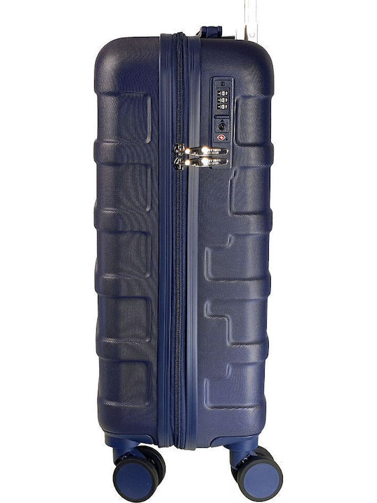 Beverly Hills Polo Club Cabin Hard Blue Travel Suitcase Height 55cm