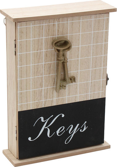 Keskor Κλειδοθήκη Τοίχου Ξύλινη 18x6x25cm