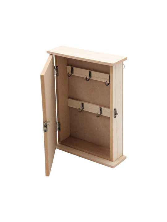 Keskor Wall Key Box Wooden 18x6x25cm