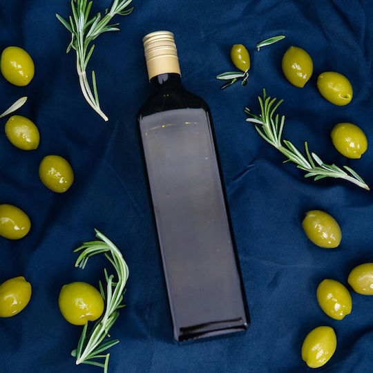 Μπουκάλι Marasca Square Olive 750ml Βάμματα Ελαιολάδου Γυάλινο Μπουκάλι