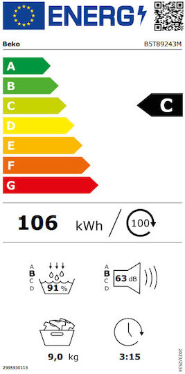 Beko B5T89243M Wäschetrockner 9kg mit Wärmepumpe