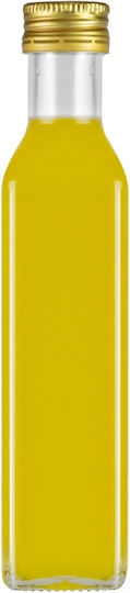 Marasca Square Klare Wein-/Getränkeflasche 250ml Olivenöl Färbemittel Wein Saft