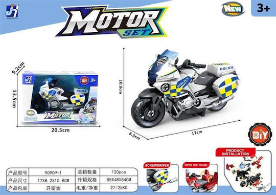 Construction Building Toy Motorcycle for Children 3+ Years