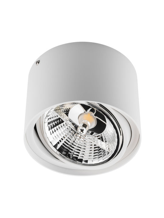 Spot De Perete Cu Halogen Spot Tube Mobil Gu10 Ar111 Rotund Alb 100mm Iluminat Telefonic
