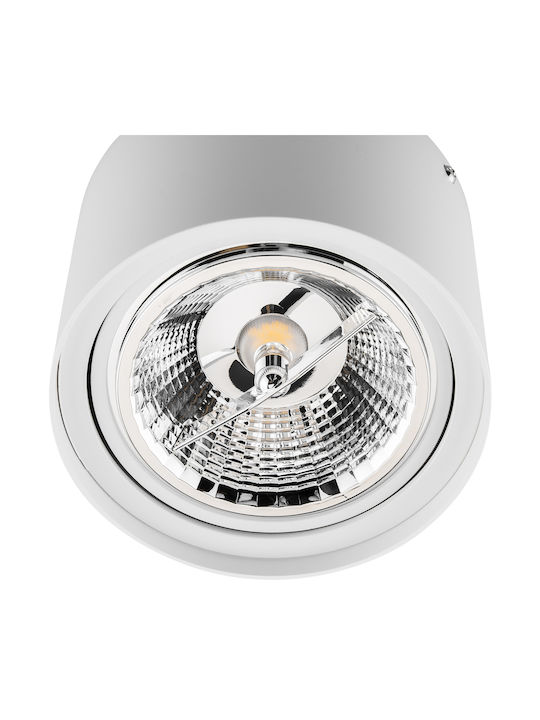 Spot De Perete Cu Halogen Spot Tube Mobil Gu10 Ar111 Rotund Alb 100mm Iluminat Telefonic
