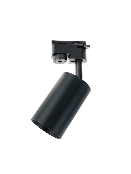 Track Spotlight GU10 Black Sagi Lamp Single-Phase Tracks Lumiled