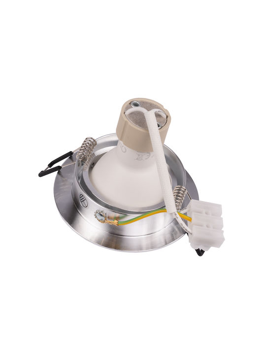 Decken- und Wandleuchte Trix 3 1 Gu10 6W 4000K Hochglanz Silber Lumiled