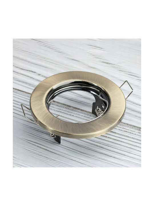 Eingebaute Halogen-Deckenleuchte Rund Antik Gu10 Mr16 Ardali Lumiled